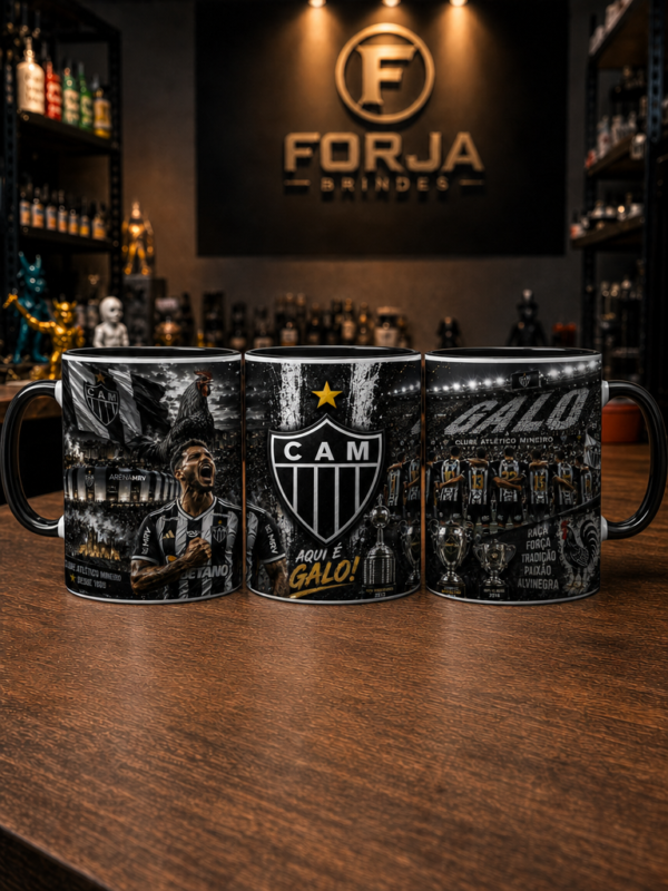 Caneca Personalizada Atlético Mineiro – Arte Exclusiva 360°