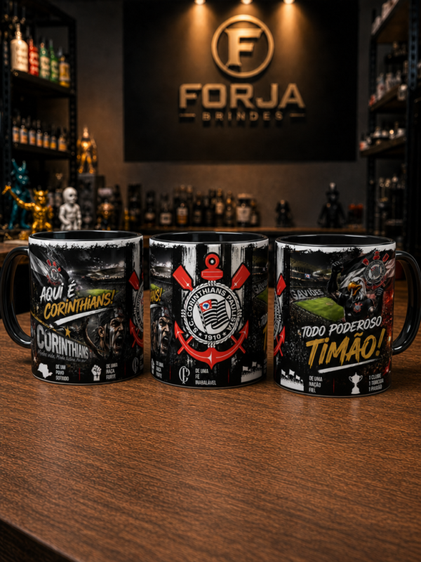 Caneca Personalizada Corinthians – Arte Exclusiva 360°