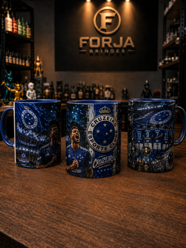 CRUZEIRO para o INSTA Caneca Personalizada Cruzeiro Arte Exclusiva 360° | Cabuloso