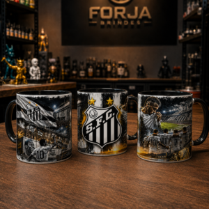 Caneca Personalizada Santos FC – Arte Exclusiva 360°