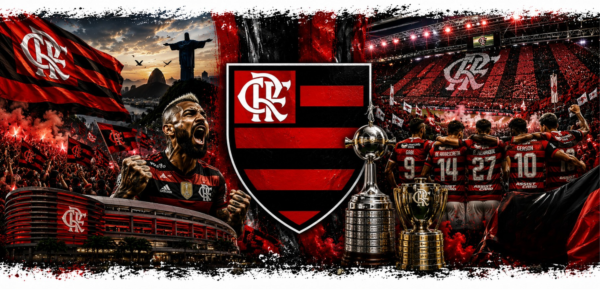 flamengo 1 Caneca Personalizada Flamengo Arte Exclusiva 360° | Rubro-Negro
