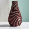 Vaso decorativo Moderno - Design Ondulado 3D