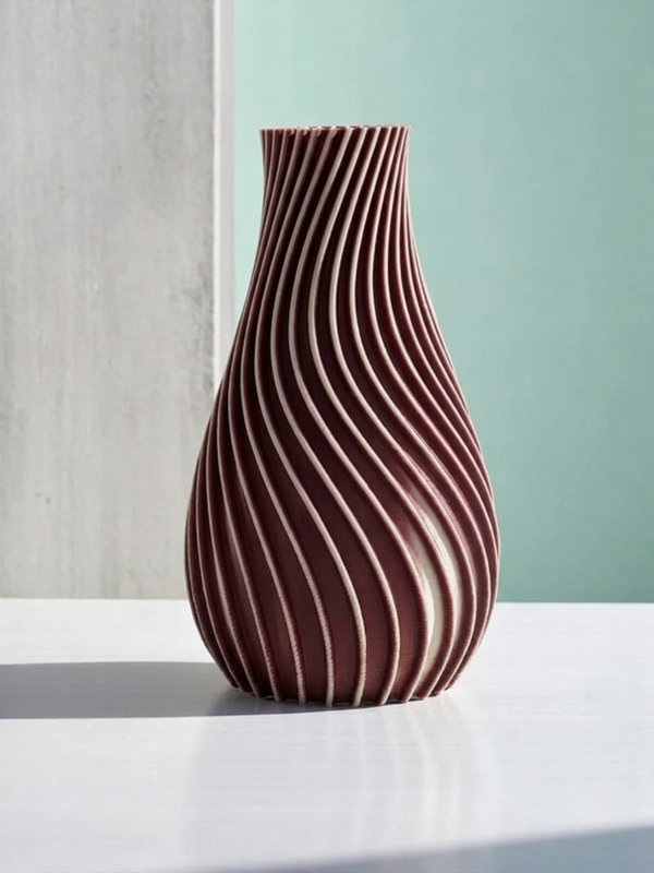 Vaso decorativo Moderno - Design Ondulado 3D
